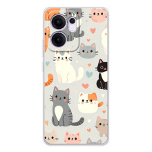 Чохол з малюнком кіт на OPPO Reno14 F