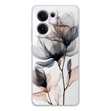 Чехол с цветочным принтом на Рено14 Ф – Цветы на белом