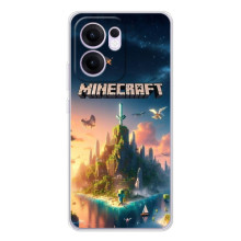 Чехол с картинками Майнкрафт для  (Лого Майнкрафт)