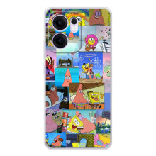 Силіконовий чохол Спанч Боб на Рено14 Ф (Комікси Спанч Боб)