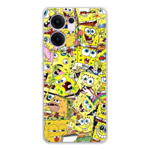 Силіконовий чохол Спанч Боб на Рено14 Ф (Спанч Боб Арт)