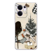 Різдвяні, Святкові Чохли для Рено14 Ф (Дівчина з ялинкою)