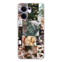 Різдвяні, Святкові Чохли для Рено14 Ф (Різдвяний колаж)