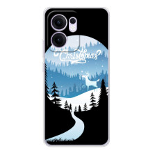 Силіконовий бампер на різдво для OPPO Reno14 F (Різдвяний Олень)