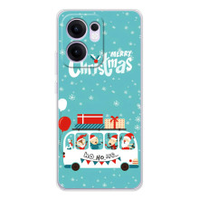 Силіконовий бампер на різдво для OPPO Reno14 F (Різдвяний настрій)