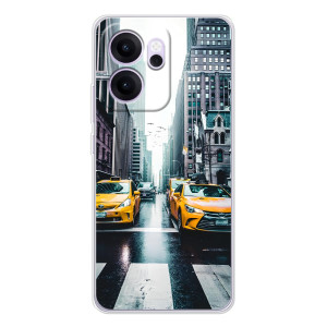 Силиконовый бампер (Работники) на OPPO Reno14 F – Такси