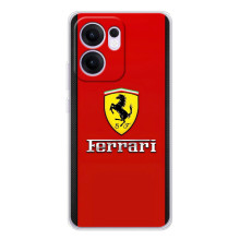 Силіконовий бампер з картинкою машини на OPPO Reno14 F – Ferrari Logo