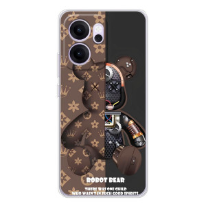 Силиконовый чехол для OPPO Reno14 F (Медмедь Луи Виттон)