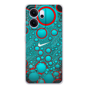 Силиконовый Чехол на OPPO Reno14 F с картинкой Nike – Найк зеленый