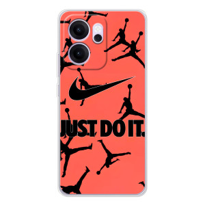 Силиконовый Чехол Nike Air Jordan на Рено14 Ф – Just Do It