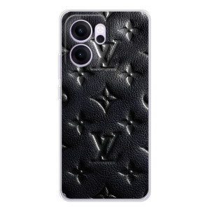 Текстурный Чехол Louis Vuitton для Рено14 Ф (Черный ЛВ)