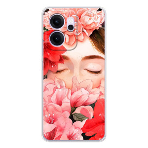 Чехлы (ART) Цветы на OPPO Reno 14 FS (VPrint)