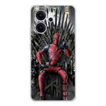 Чехлы Фильмы для ОППО Рено14 ФС (VPrint) (Дэдпул на троне)