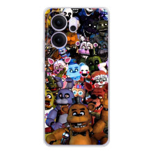 Чехлы Пять ночей с Фредди для ОППО Рено14 ФС (Персонажи Фредди)