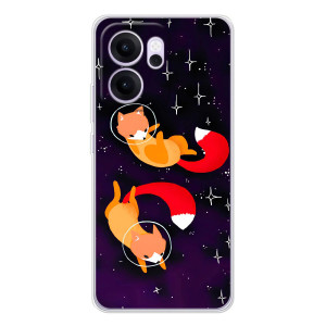 Чехлы с картинкой Лисички для OPPO Reno 14 FS (VPrint)