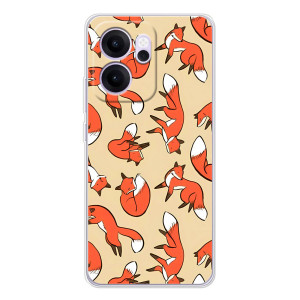 Чехлы с картинкой Лисички для OPPO Reno 14 FS (VPrint)