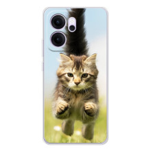 Чехлы с Котиками для OPPO Reno 14 FS (VPrint) (Прыжок кота)