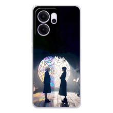 Чехлы с принтом Уэнсдей на OPPO Reno 14 FS – Уэнсдей и Энди