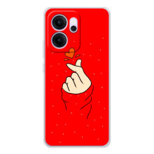 Чехлы (Знак сердечка) на OPPO Reno 14 FS