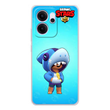 Чехол для OPPO Reno 14 FS Бравл Старс (VPrint) (Леон акула)