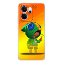 Чехол для OPPO Reno 14 FS Бравл Старс (VPrint) (Мальчик Леон)