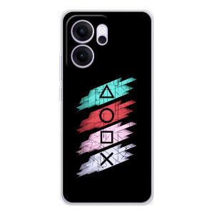 Чехол КИБЕРСПОРТ для OPPO Reno 14 FS – Значки Sony