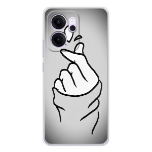 Чохол з принтом для OPPO Reno 14 FS (AlphaPrint - Знак сердечка)