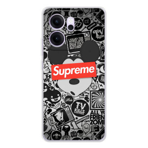Чехол с Брендами одежды на ОППО Рено14 ФС – Supreme Маус
