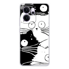 Бампер с изображением Котиков для ОППО Рено14 ФС – КОТИКИ