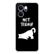 Бампер с изображением Котиков для ОППО Рено14 ФС – Not Today