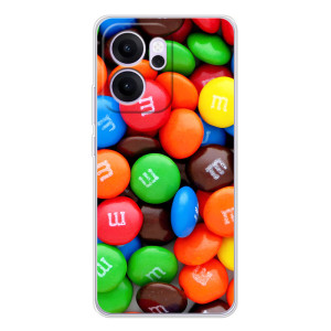 Чохол з зображенням смачної їжі для OPPO Reno 14 FS – Різнокольорові M&M'S