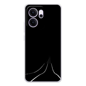Чохол з картинками на чорному фоні для OPPO Reno 14 FS – Дорога