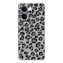 Чехол с леопардовым принтом на OPPO Reno 14 FS (Темный леопрад)