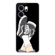 Чехол с Прикольным принтом на OPPO Reno 14 FS (Кеды)