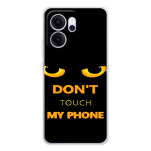 Чехол с Прикольным принтом на OPPO Reno 14 FS (Не трогай мой телефон)
