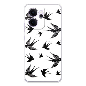 Чехол с птицами на OPPO Reno 14 FS (VPrint)