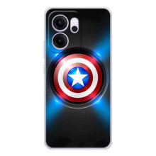 Чехол с Щитом Капитана Америки на OPPO Reno 14 FS – Яркий Щит Капитана