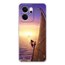 Чехол с мультфильмом Моана OPPO Reno 14 FS (Моана в море)