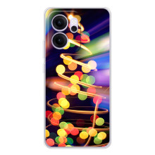 Новогодние Чехлы для ОППО Рено14 ФС (VPrint) (Елка с гирлянд)