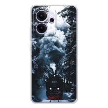 Новогодние, Праздничные Чехлы для OPPO Reno 14 FS - 2024 год (Зимний поезд)