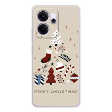 Різдвяні Чохли для OPPO Reno 14 FS (VPrint) – Merry Christmas