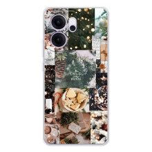 Різдвяні, Святкові Чохли для ОППО Рено14 ФС (Різдвяний колаж)