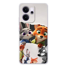 Силиконовый чехол с принтом Зоотрополіс для OPPO Reno 14 FS – Персонажи Зоо