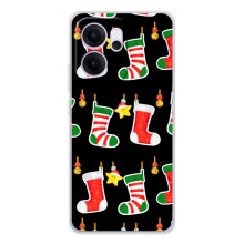 Силиконовый бампер на рождество для OPPO Reno 14 FS (Рождественские подарки)