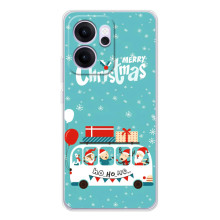 Силиконовый бампер на рождество для OPPO Reno 14 FS (Рождественское настроение)