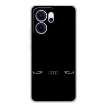 Силиконовый бампер с картинкой машины на OPPO Reno 14 FS (Силует Audi)