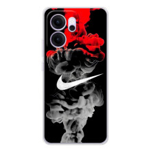 Силиконовый Чехол на OPPO Reno 14 FS с картинкой Nike (Nike дым)
