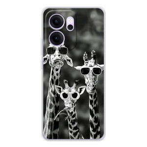 Силиконовый чехол с КАРТИНКАМИ лето для OPPO Reno 14 FS (AlphaPrint)