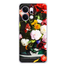 Бренднові Чохли для OPPO Reno14 Pro - (PREMIUMPrint) (Nike цветы)