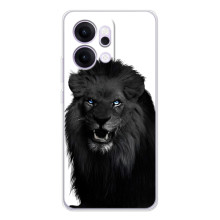 Чохли з картинкою животних OPPO Reno14 Pro (Чорний ЛЕВ)